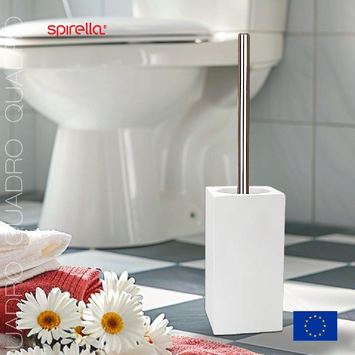 Ерш для унитаза Spirella Quadro, белый