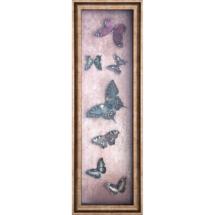 Панно настенное Ozverler Бабочки 35x105см