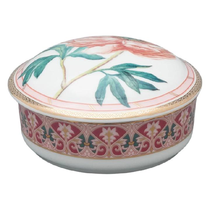 Туалетная коробочка Императорский фарфоровый завод Цветы и ягоды России Дивный пион