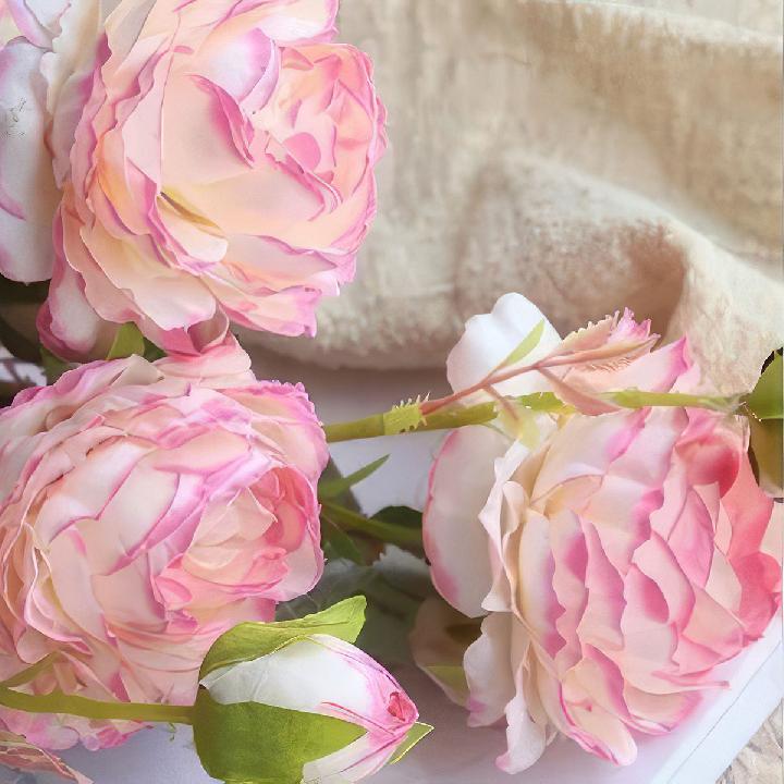 Цветы искусственные FloDecor Роза 61см, цвет светло-розовый