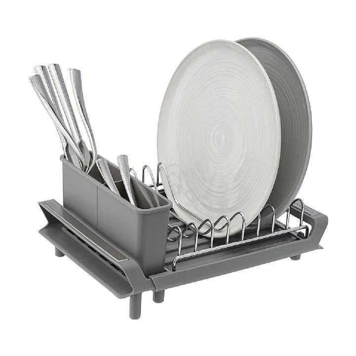 Сушилка для посуды Smart Solutions Atle раздвижная малая, цвет серый