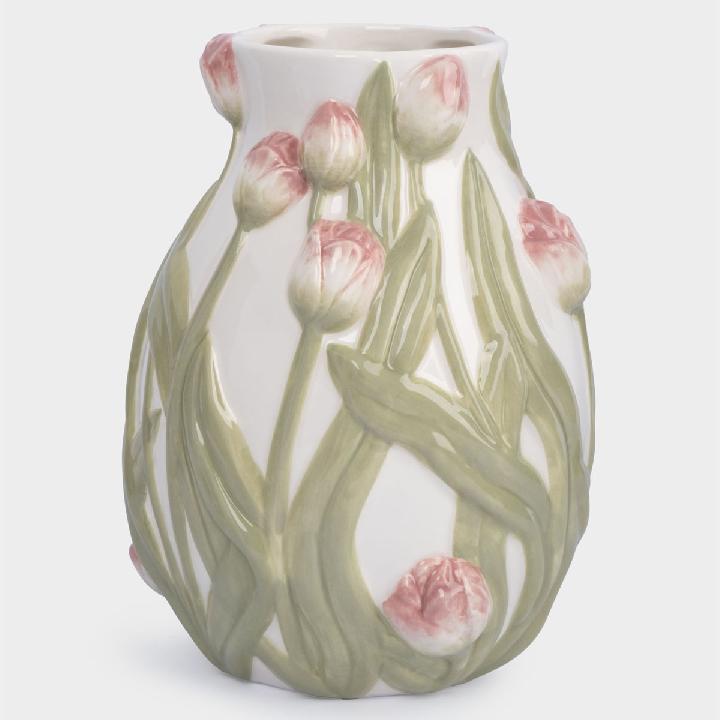 Ваза Anna Lafarg Розовые тюльпаны