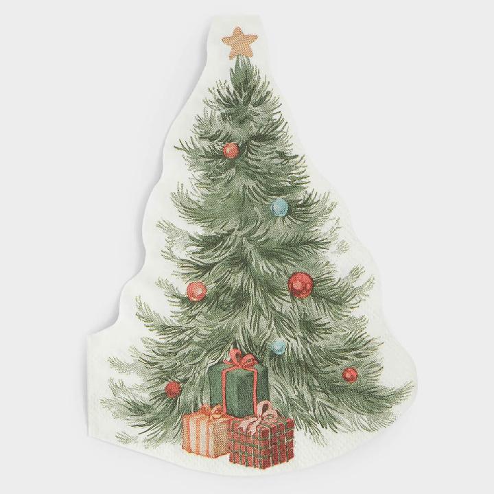 Салфетки бумажные Anna Lafarg Чудесное Время Ель со звездой