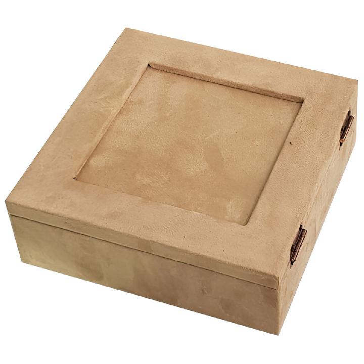 Шкатулка Ozverler beige 20x20см