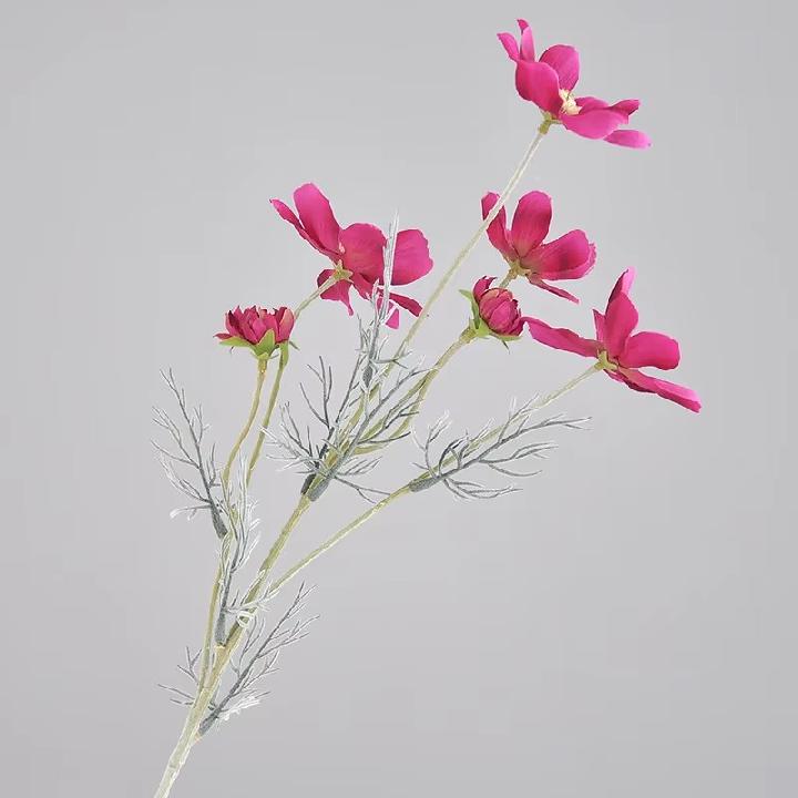 Цветы искусственные FloDecor Космея 60см, цвет фуксия