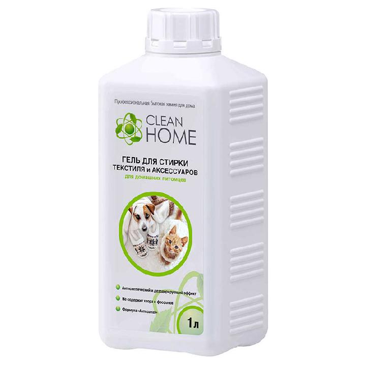 Гель для стирки текстиля и аксессуаров Clean Home для домашних питомцев, 1л