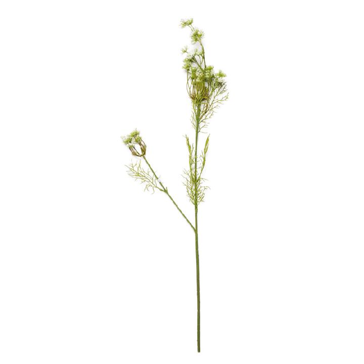 Искусственные цветы Silk-ka Дикая морковь 84см, цвет белый