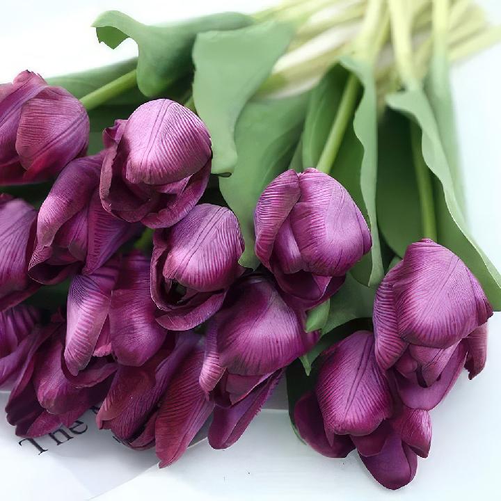 Цветы искусственные FloDecor Тюльпан 35см, фиолетовый