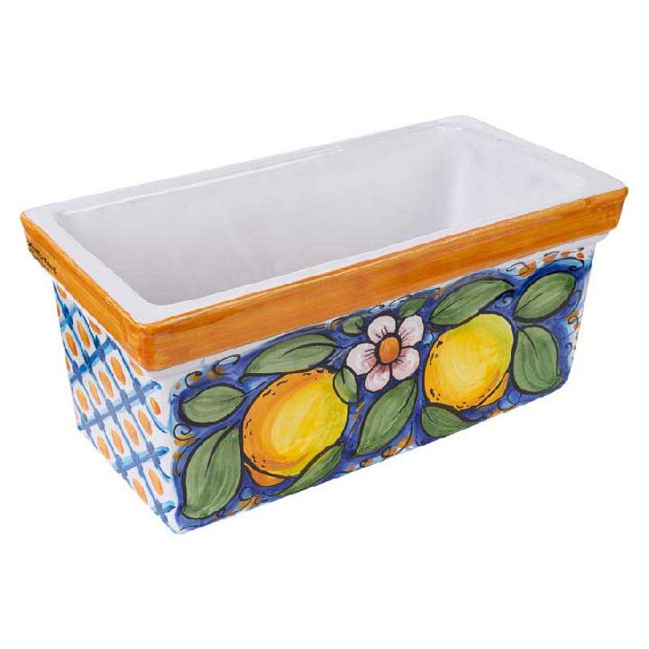 Ящик прямоугольный Ceramiche Di Caltagirone Di Fatuzzo Salvatore 30x16см