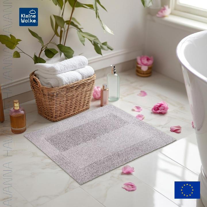 Коврик для ванной 55x65см Kleine Wolke Havanna, серебряный