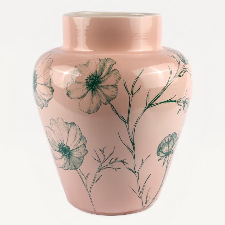 Ваза Ильинская Дымов Керамика Космея день 12.00