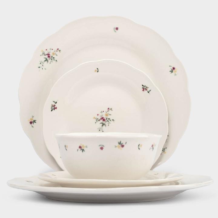 Сервиз обеденный Anna Lafarg Сиреневое Утро 18 предметов на 6 персон