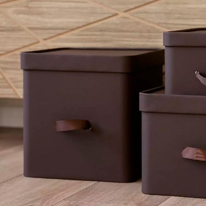 Коробка для хранения Rompicato Cube L, цвет коричневый