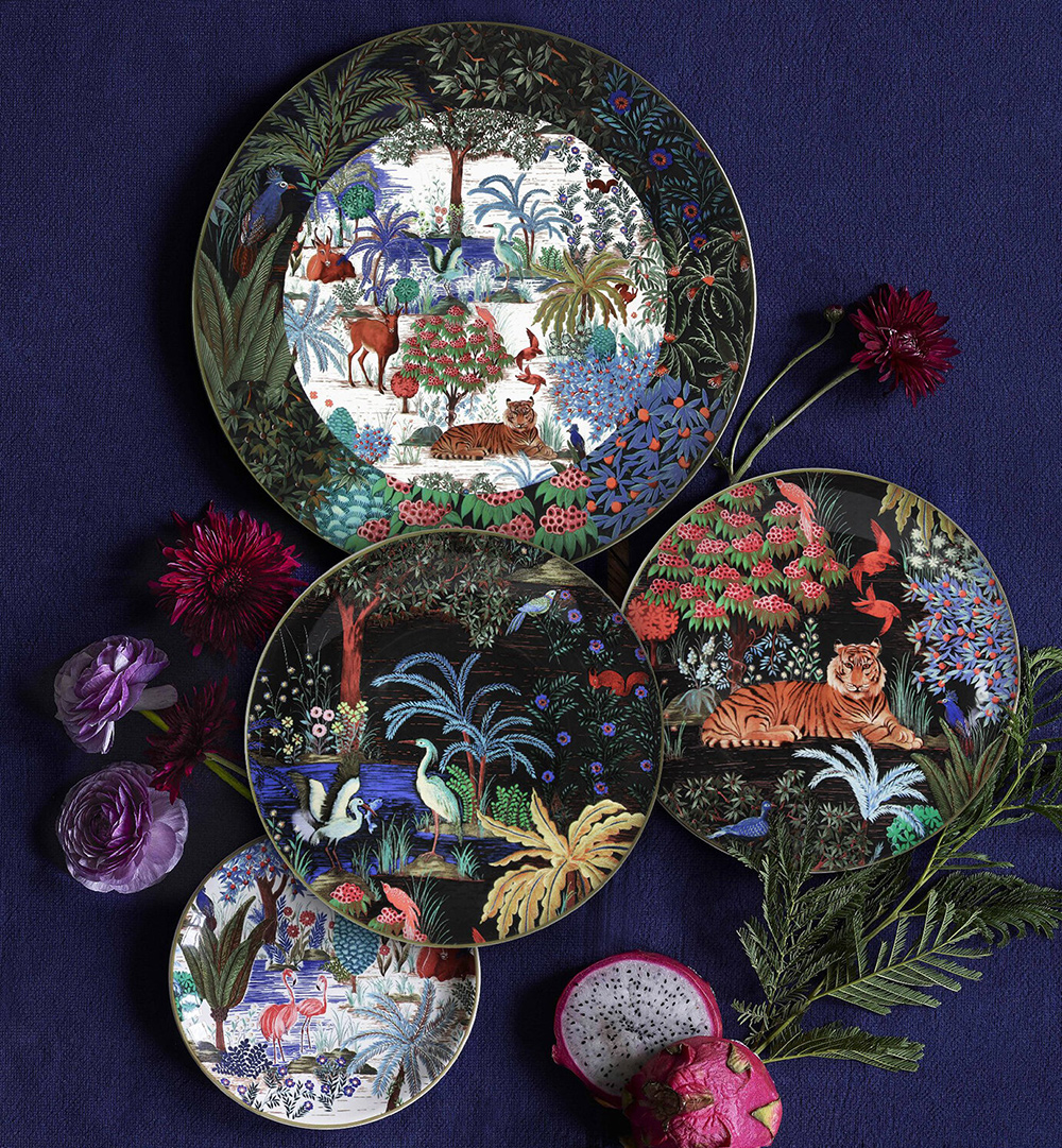 Сказочное лето, продлись! Пышное цветение дворцовых садов в декоре новой коллекции столовой посуды Gien