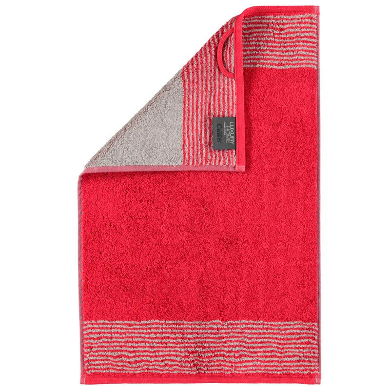 Полотенце махровое Cawo Two-Tone 30x50см, цвет бордовый
