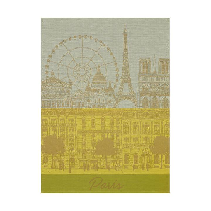 Полотенце для посуды Le Jacquard Francais Paris Panorama, цвет желый