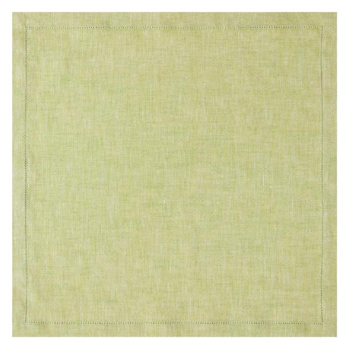 Салфетка сервировочная Amitile Классик с мережкой 43х43см лен салатовый