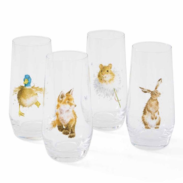 Набор стаканов Royal Worcester’s Wrendale Designs Country Animals