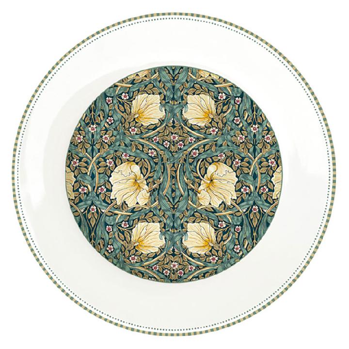 Тарелка обеденная Easy Life William Morris, цвет темно-зеленый