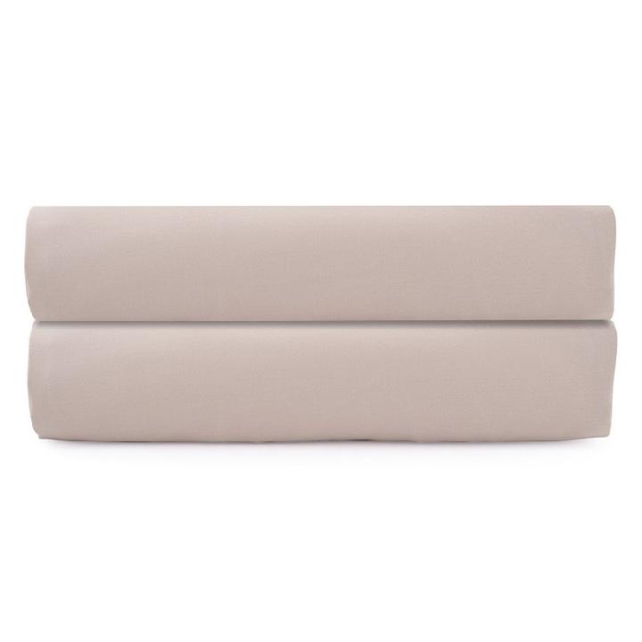 Простыня на резинке 2-спальная 200x200x30см Tkano Essential, цвет бежевый
