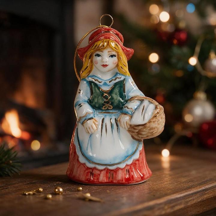 Елочная игрушка Лефортовский фарфор Красная шапочка
