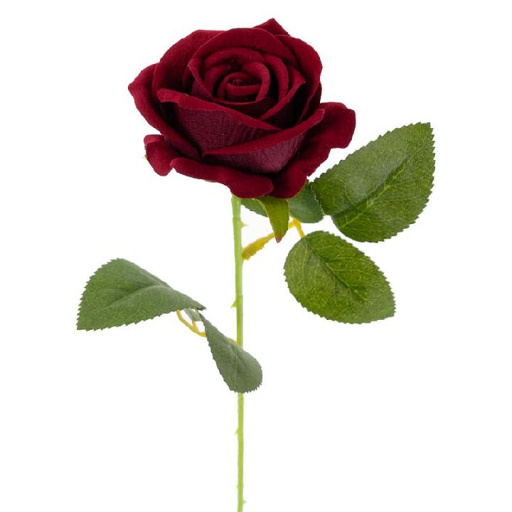 Цветы искусственные FloDecor Роза 51см, цвет бодовый
