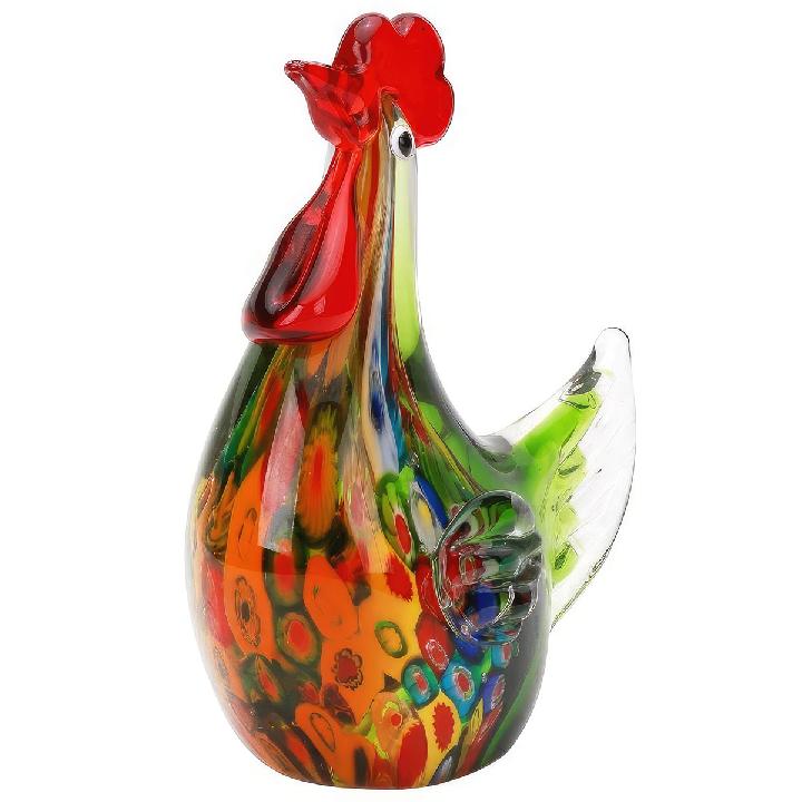 Фигурка Art Glass Зеленая курочка