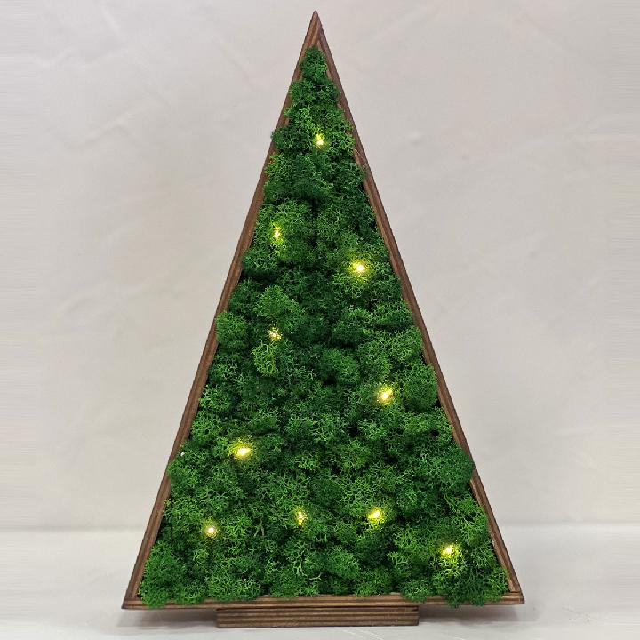 Композиция New Years Home Decor Елка с гирляндой