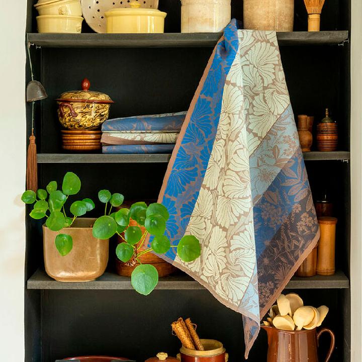 Полотенце кухонное Le Jacquard Francais Cottage, цвет синий
