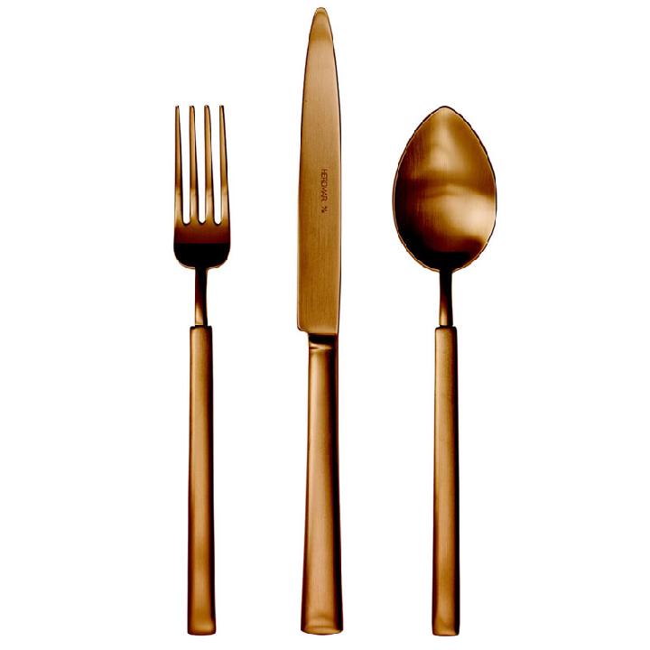Набор столовых приборов Herdmar Vintage 24 предмета на 6 персон, медный