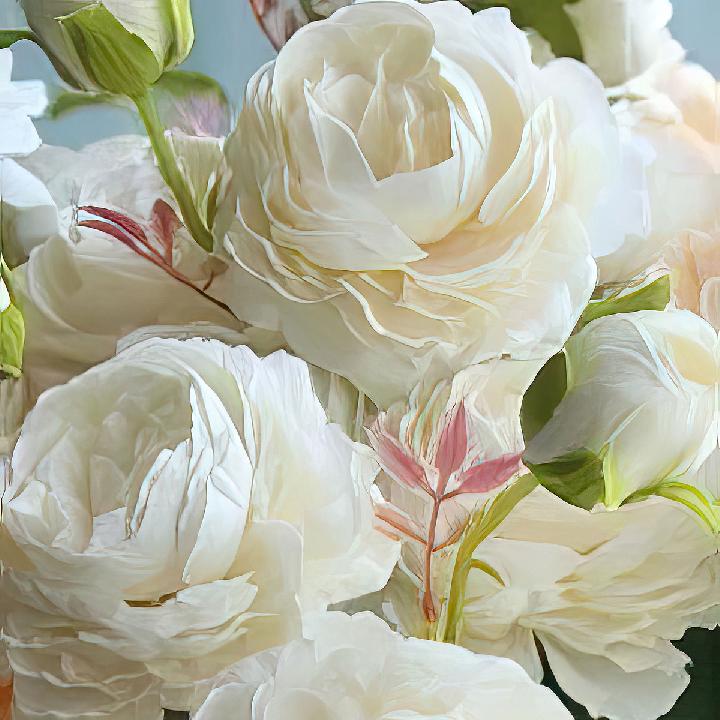 Цветы искусственные FloDecor Роза 61см, цвет кремовый