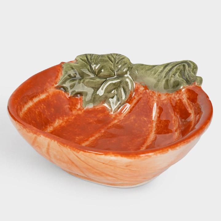 Пиала Anna Lafarg Bright Pumpkin Тыква с листом