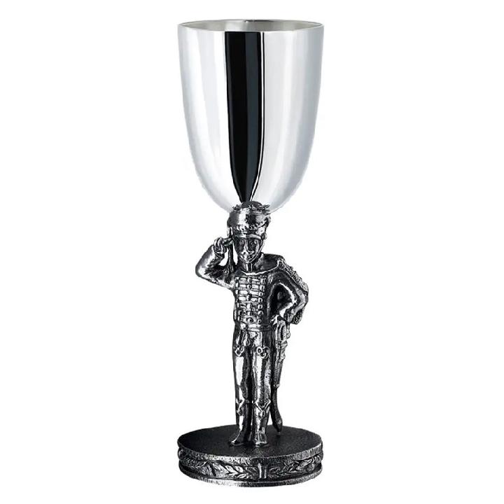 Рюмка Кольчугинский Мельхиор Охотничий домик Честь имею