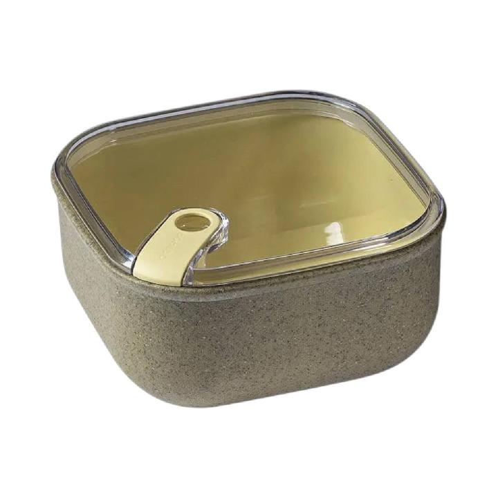 Контейнер квадратный Omada Pull box bioamo 1л, оливковый