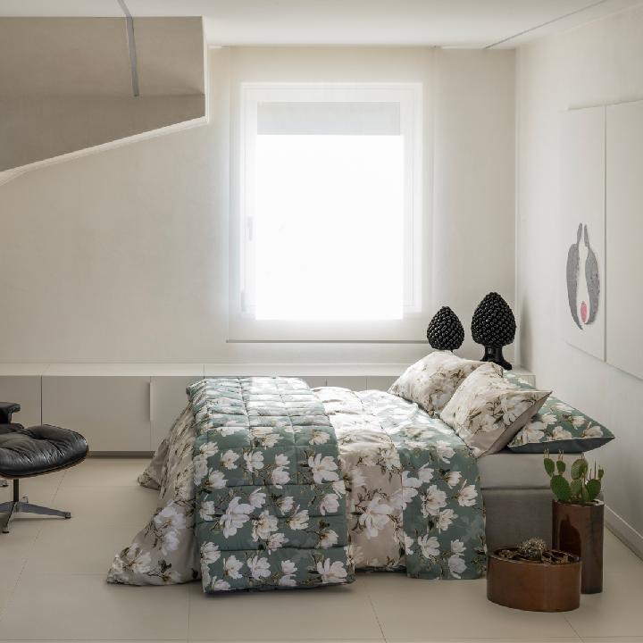 Комплект постельного белья евро Emanuela Galizzi Lavinia 2541, серый, белый