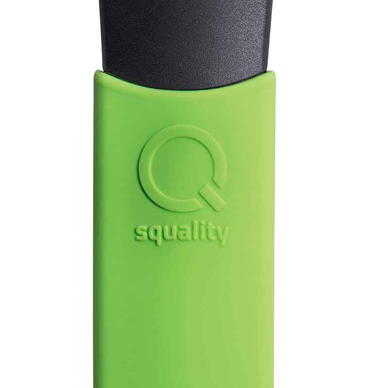 Сотейник индукционный Squality 24см, с зеленой силиконовой ручкой
