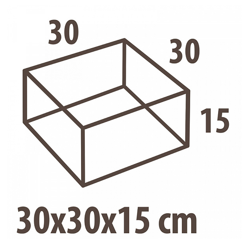Коробка для хранения Hausmann Blue line 30x30x15см
