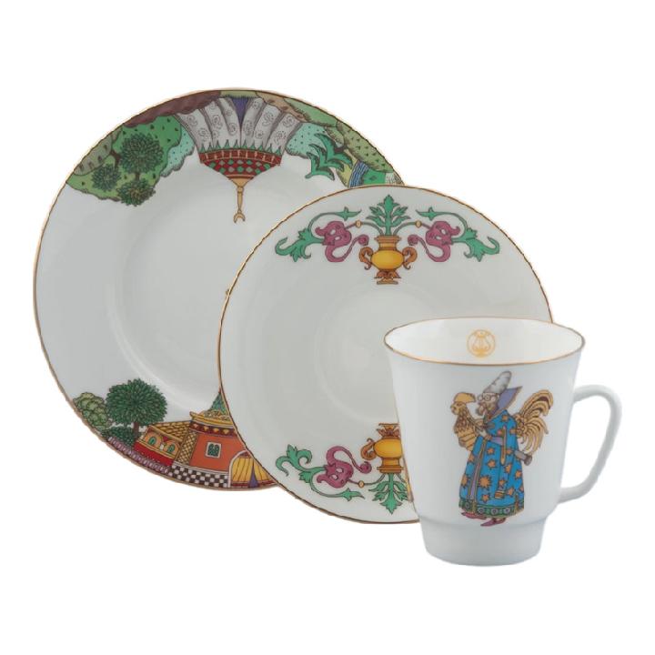 Набор для чая на 1 персону Императорский фарфоровый завод Мировая опера Золотой петушок