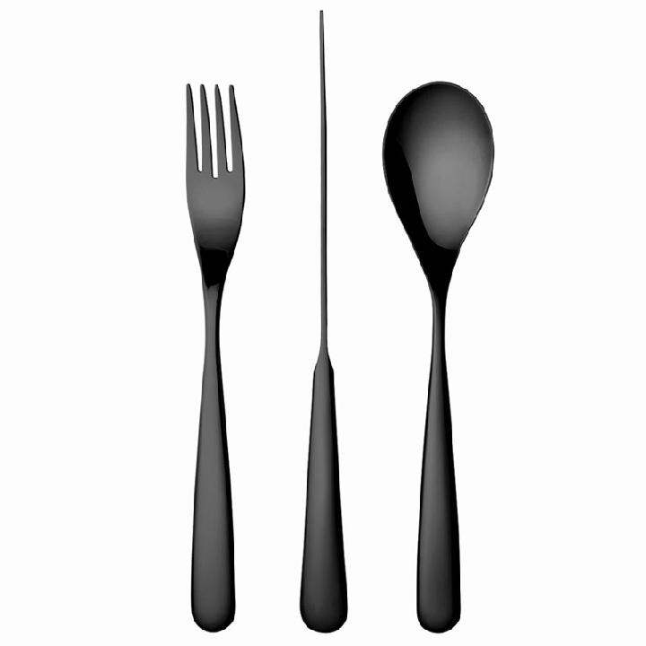 Набор столовых приборов Herdmar Century 24 предмета на 6 персон, черный