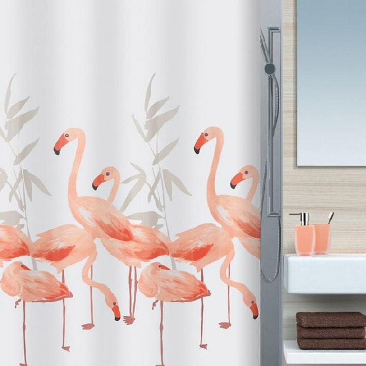 Штора для ванной комнаты Spirella Flamingo