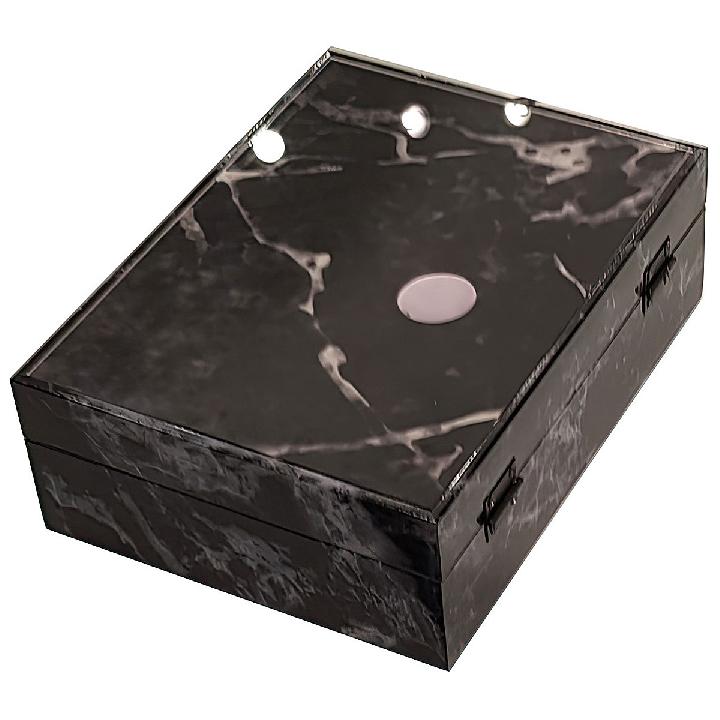 Шкатулка Ozverler marble black 20x26см