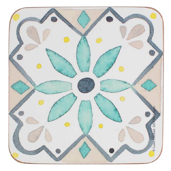 Набор подставок под горячее Creative Tops Green Tile 10,5x10,5см, 6шт