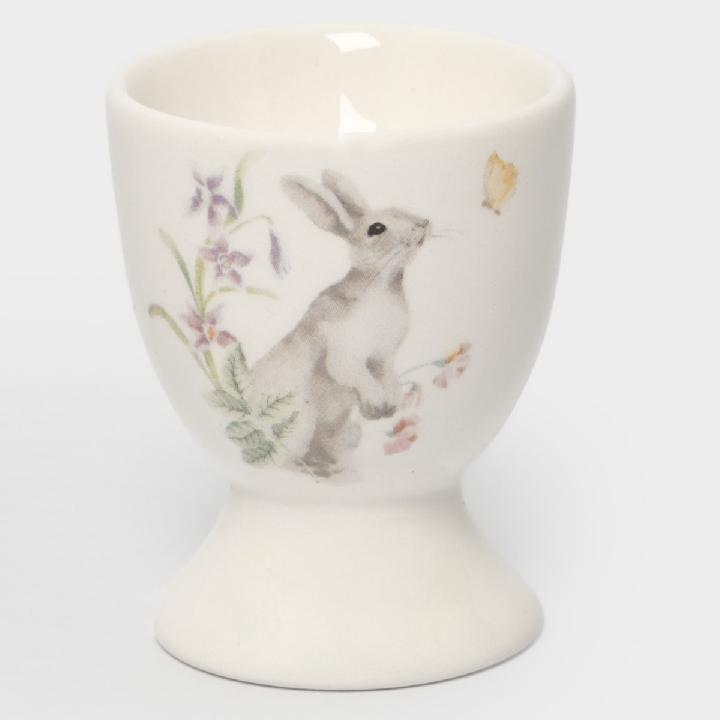 Подставка для яйца Anna Lafarg Пасха Натуральная Кролик с цветами