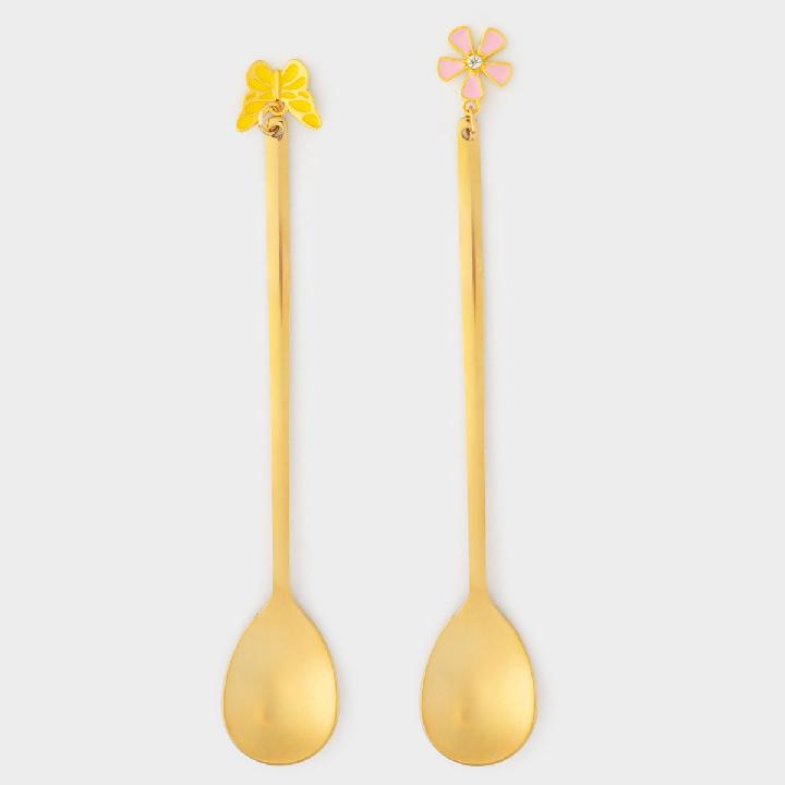 Набор ложек десертных Anna Lafarg Бабочки, 2шт