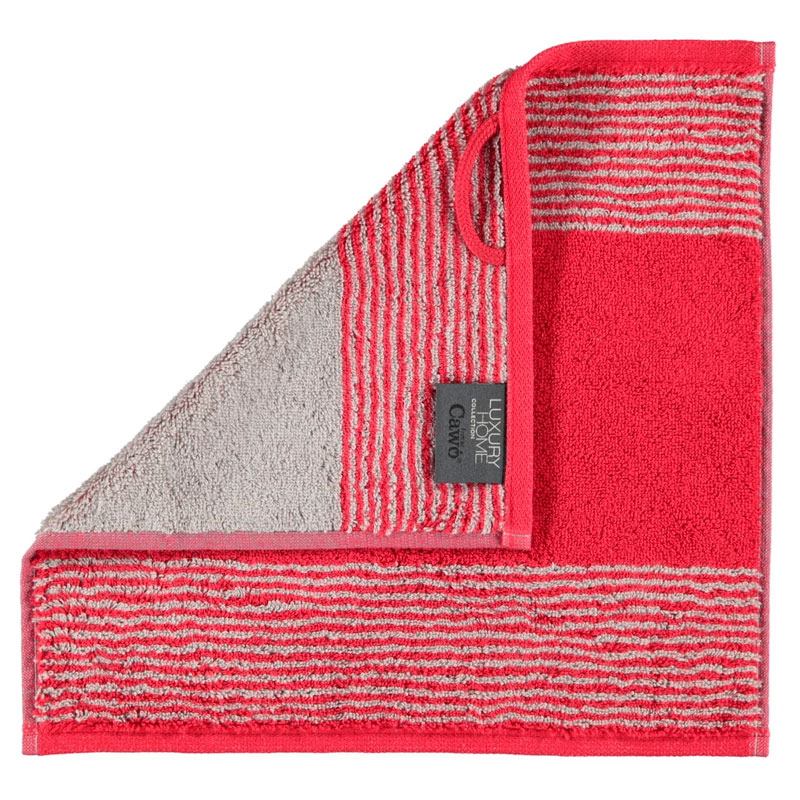 Полотенце махровое Cawo Two-Tone 50x100см, цвет бордовый