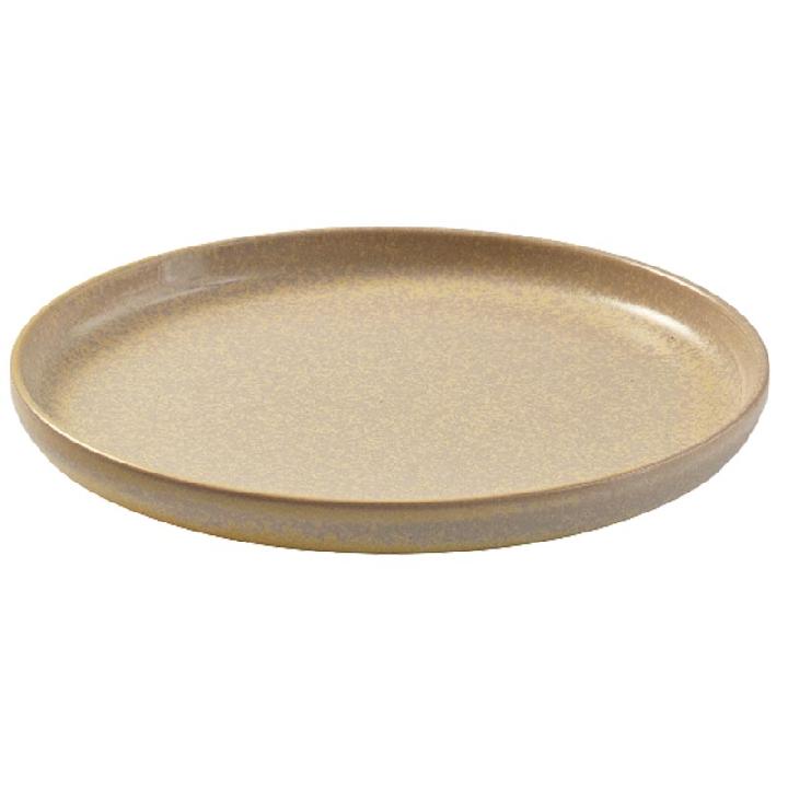 Тарелка плоская 22см Kenai Ceramics Luma, цвет песочный