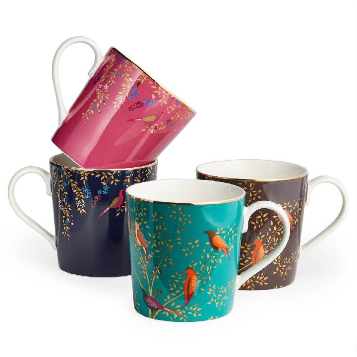 Набор кружек Lefard Golden Birds 380мл, 4шт