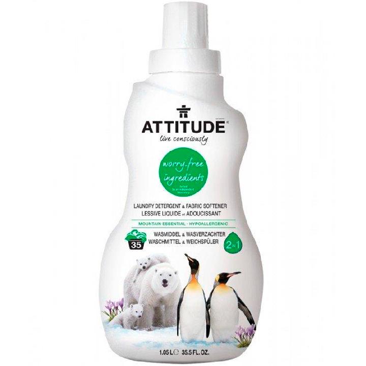 Жидкость для стирки Attitude 2в1 Mountain Essentials, 1040мл