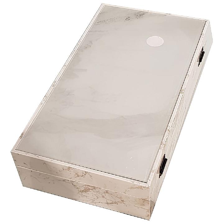 Шкатулка Ozverler marble white 20x36см
