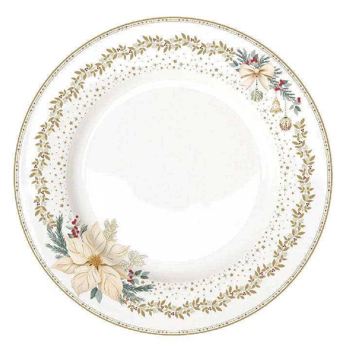 Тарелка обеденная Easy Life White Elegance Цветок